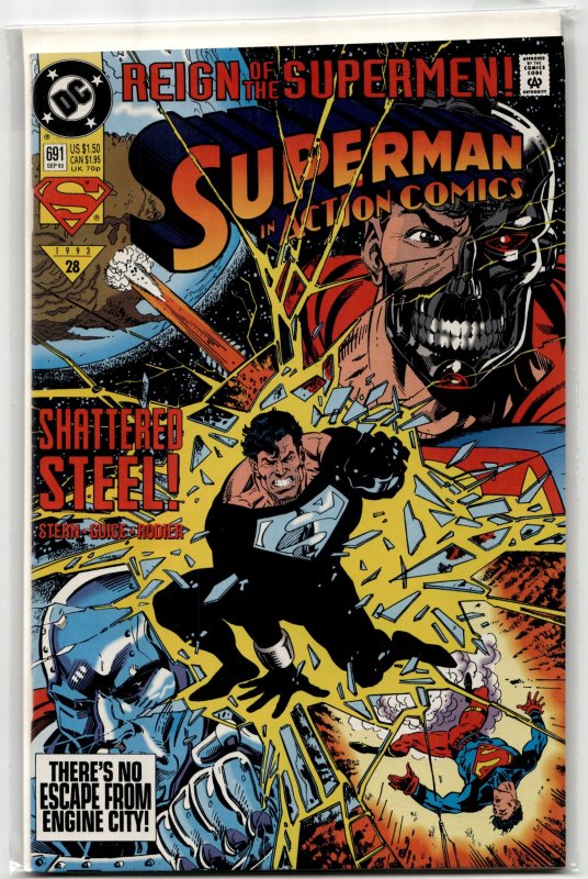 Action Comics #691 (DC Comics, 1993), raw, ungraded comic book — front cover