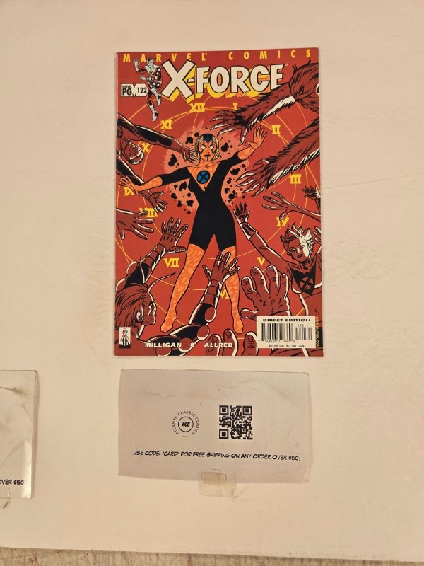 X-Force #122 (Marvel Comics), raw comic book in NM condition — front cover