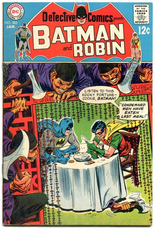 Detective Comics #383 (DC Comics, 1969), raw comic book in NM- condition — front cover