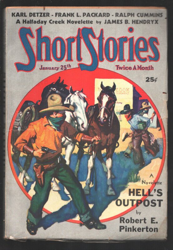 Pulp: Short Stories 1/25/1937-Doubleday-William Reusswig Cover Art-Allen Vau..., raw, ungraded comic book — front cover