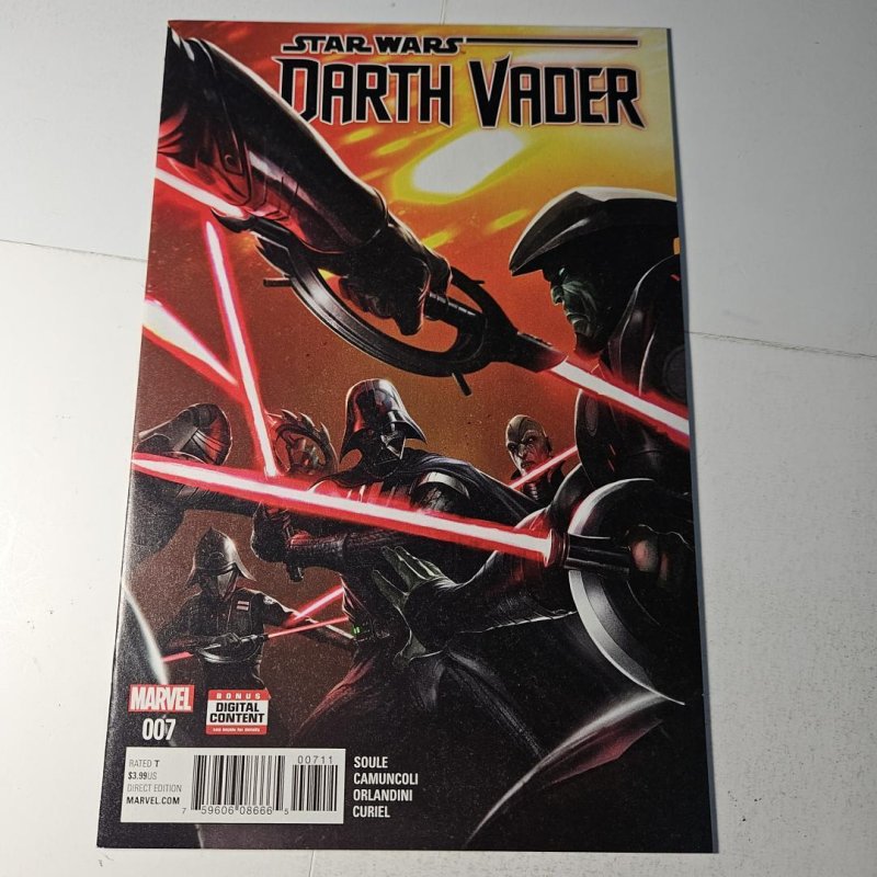 Star Wars Darth Vader #7 (Marvel Comics, 2015), raw comic book in NM condition — front cover