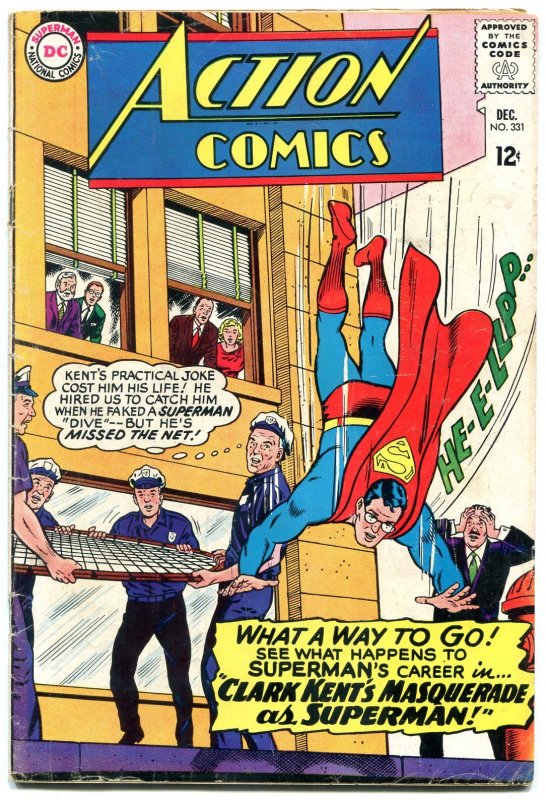 Action #331 (DC Comics, 1965), raw comic book in VG condition — front cover