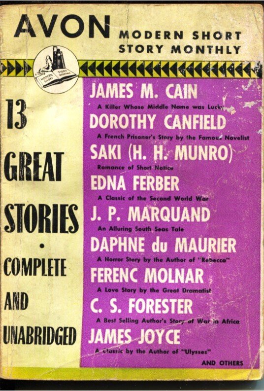 Avon Modern Short Story Monthly #5 (1944), raw, ungraded comic book — front cover