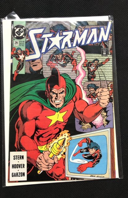 Starman #26 (DC Comics, 1990), raw, ungraded comic book — front cover