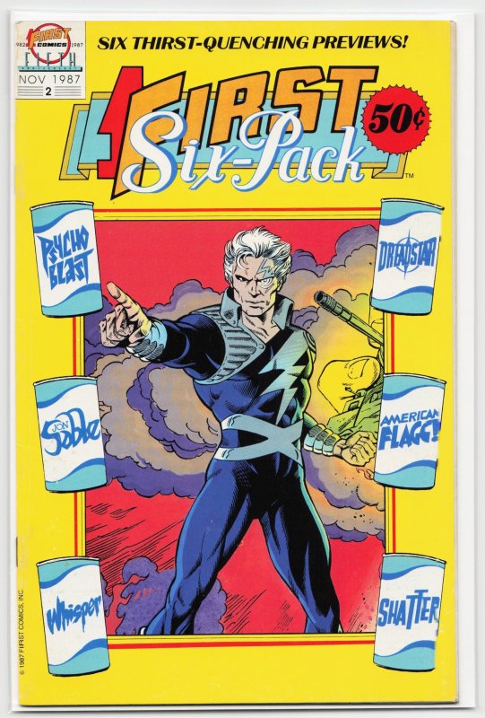 First Six-Pack #2 (Eclipse Comics, 1987), raw, ungraded comic book — front cover