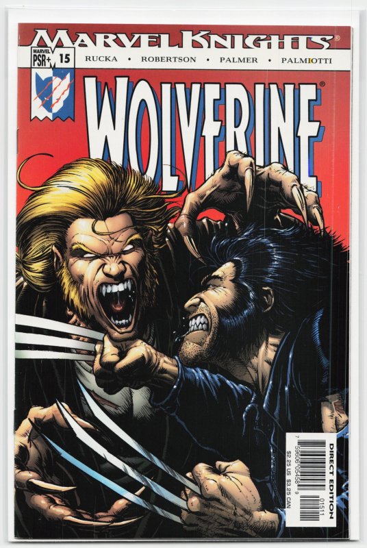 Wolverine #15 (Marvel Comics, 2004), raw, ungraded comic book — front cover