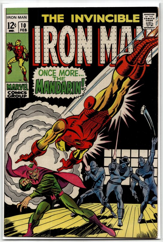 Iron Man #10 (Marvel Comics, 1969), raw, ungraded comic book — front cover
