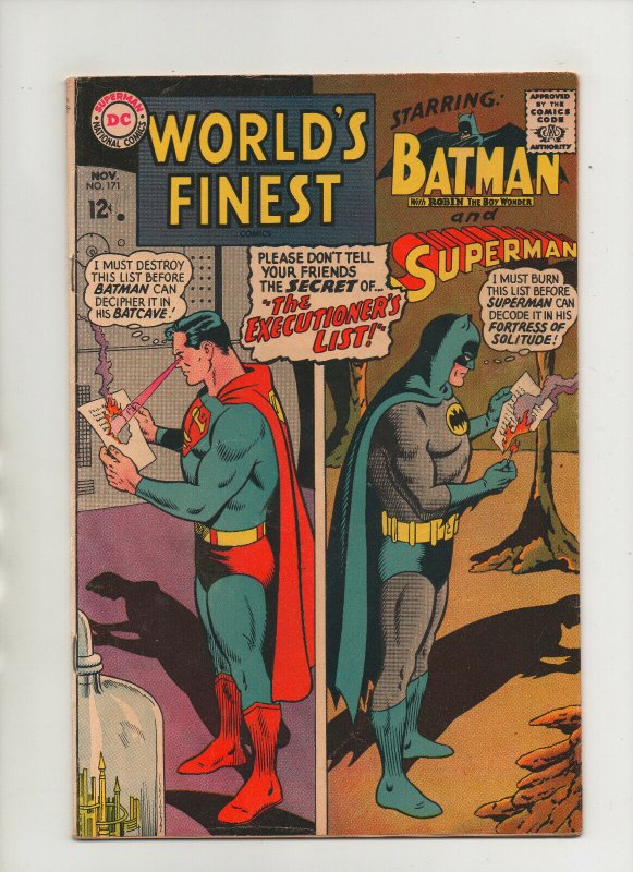 World's Finest #171 (DC Comics, 1967), raw comic book in 6.0 condition — front cover
