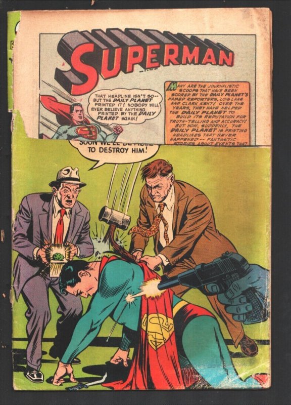 Superman #92 (DC Comics, 1954), raw comic book in FR condition — front cover