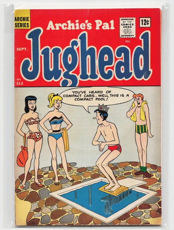 Archie's Pal Jughead #112 (Archie Comics, 1964), raw, ungraded comic book — front cover