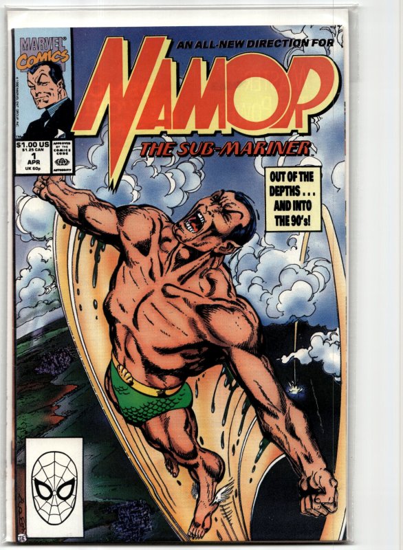 Namor, the Sub-Mariner #1 (Marvel Comics, 1990), raw, ungraded comic book — front cover