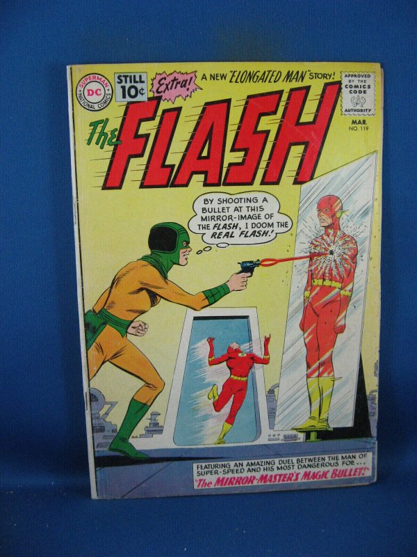 The Flash #119 (DC Comics, 1961), raw comic book in VG+ condition — front cover