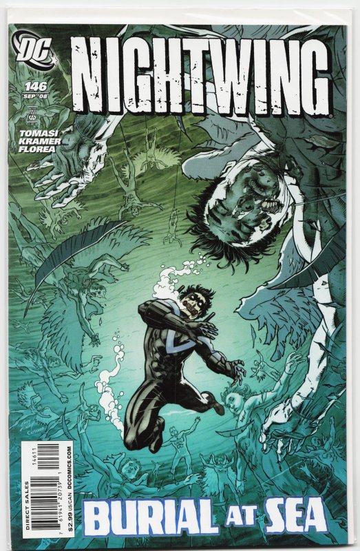 Nightwing #146 (DC Comics, 2008), raw, ungraded comic book — front cover