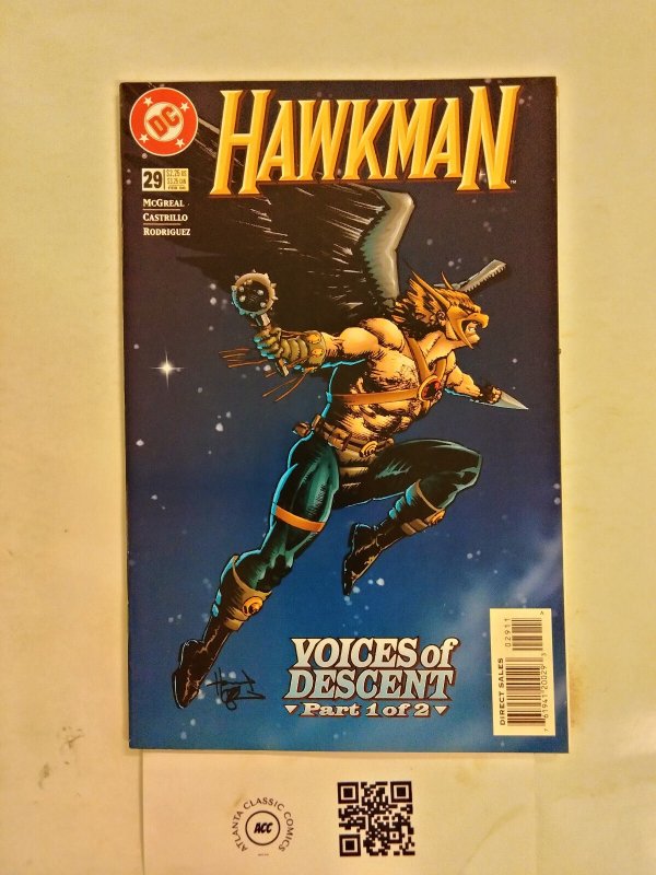 Hawkman #29 (DC Comics), raw comic book in NM condition — front cover