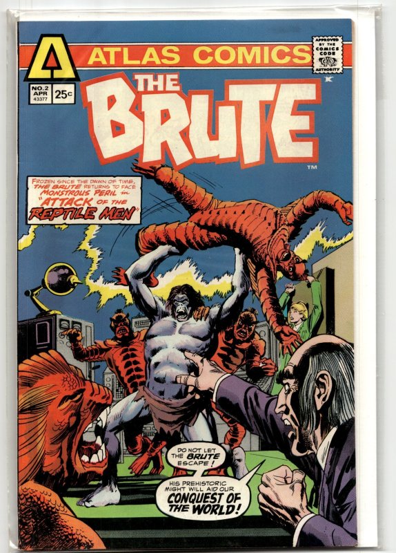 Brute #2 (1975), raw, ungraded comic book — front cover