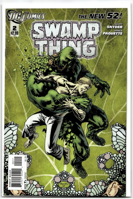 Swamp Thing #2 (DC Comics, 2011), raw, ungraded comic book — front cover