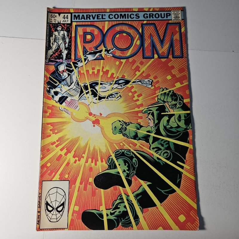 ROM #44 (Marvel Comics, 1983), raw, ungraded comic book — front cover