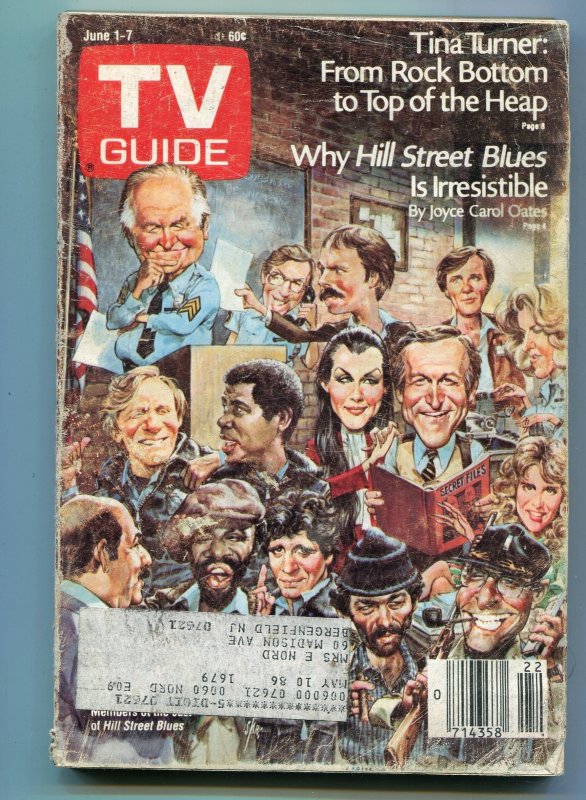 MAG: TV Guide-Hill Street Blues-New York Metropolitan Edition-June 1985-VG (1985), raw comic book in VG condition — front cover