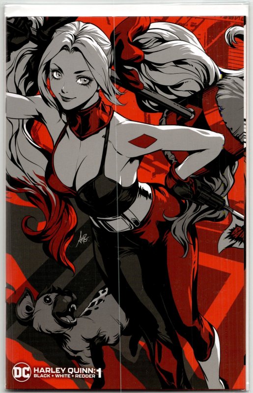 Harley Quinn: Black + White + Redder #1 (DC Comics, 2023), raw, ungraded comic book — front cover