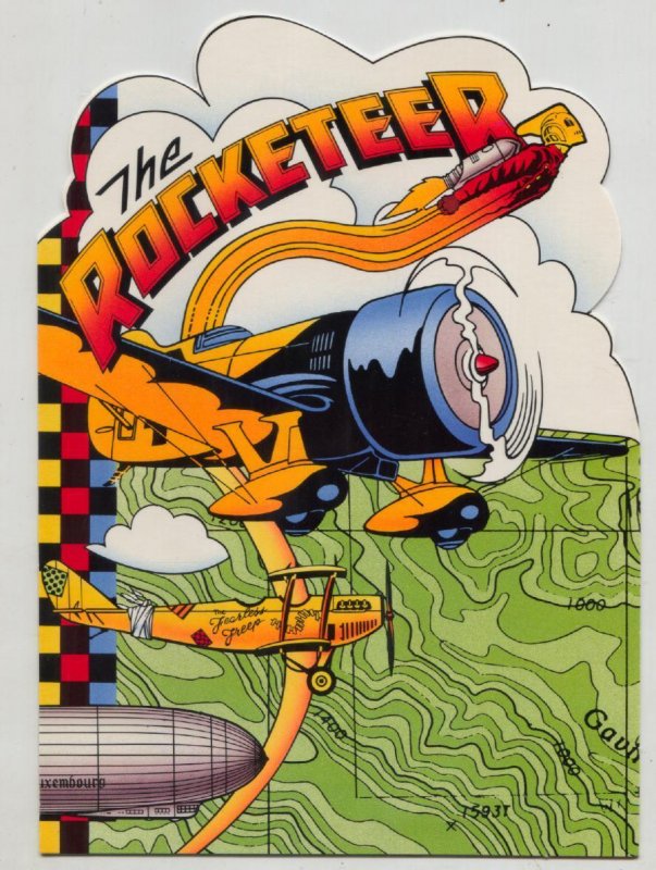 Rocketeer Greeting Card with Printed Envelope #85321, raw, ungraded comic book — front cover