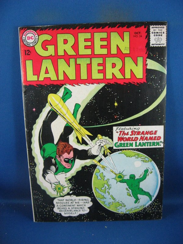 Green Lantern #24 (DC Comics, 1963), raw, ungraded comic book — front cover
