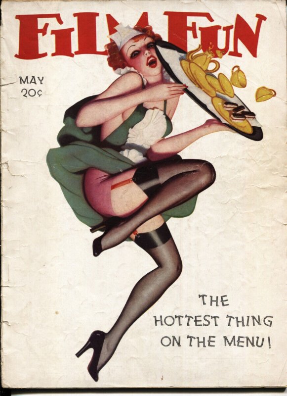 Film Fun 5/1937-spicy Enoch Bolles Cover-movie Star Pix-gags-pin-up Girls-sho..., raw, ungraded comic book — front cover