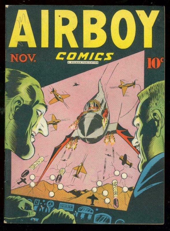 Airboy Comics V.3 #10, raw comic book in VF- condition — front cover