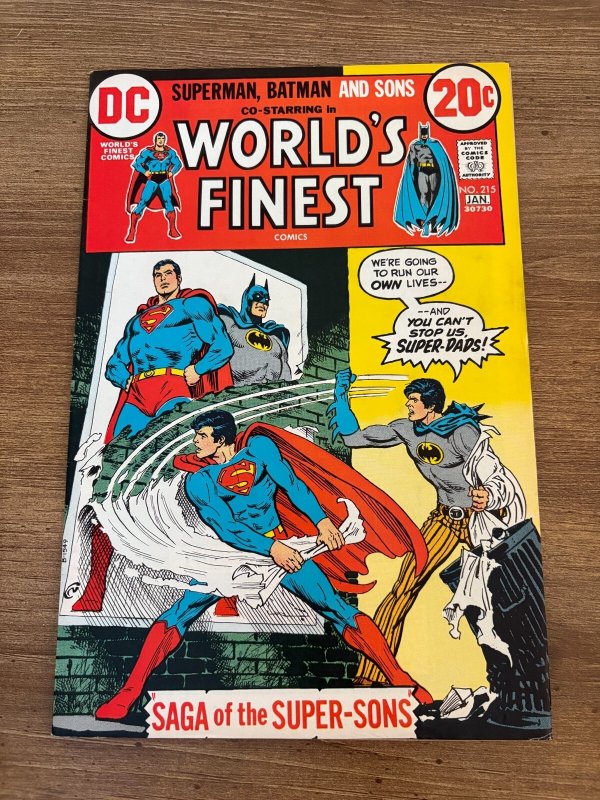World's Finest Comics #215 (DC Comics), raw comic book in VF/NM condition — front cover