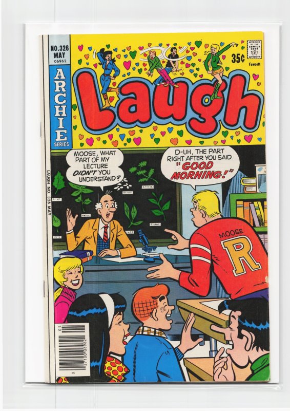 Laugh #326 (Archie Comics, 1978), raw, ungraded comic book — front cover