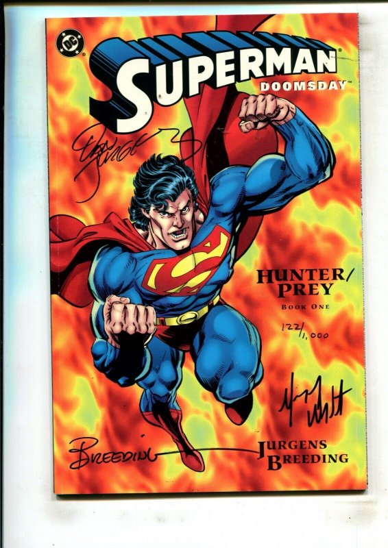 Superman/doomsday Hunter/prey #1 (1994), raw comic book in 9.2 condition — front cover