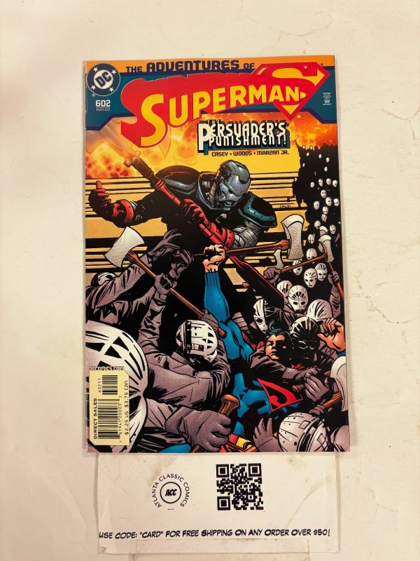 Adventures of Superman #602 (DC Comics), raw comic book in NM condition — front cover