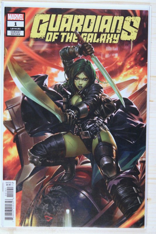 Guardians of the Galaxy #1 (Marvel Comics, 2023), raw comic book in NM+ 9.6 condition — front cover