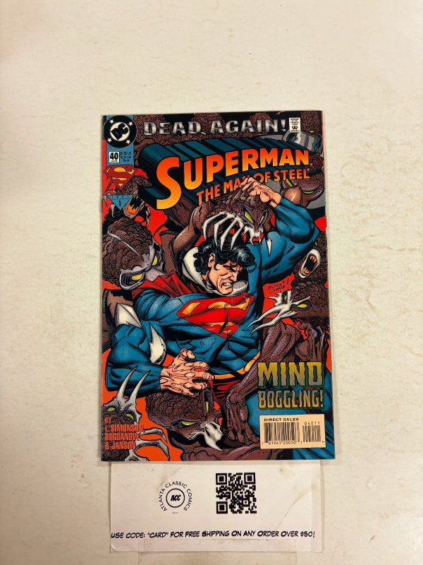 Superman Man of Steel #40 (DC Comics), raw comic book in NM condition — front cover
