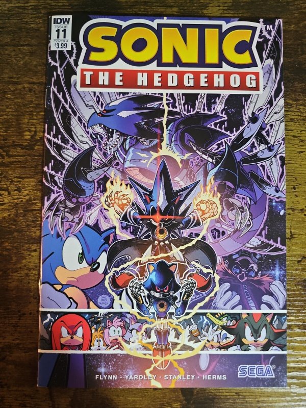Sonic the Hedgehog #11 (IDW Publishing), raw, ungraded comic book — front cover