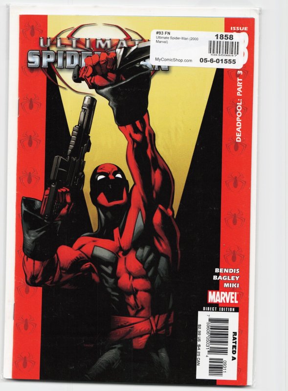Ultimate Spider-Man #93 (Marvel Comics, 2006), raw, ungraded comic book — front cover