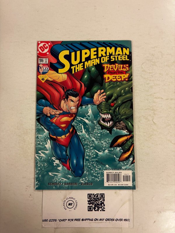 Superman the Man of Steel #106 (DC Comics, 2000), raw comic book in NM condition — front cover