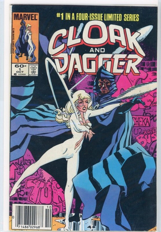 Cloak and Dagger #1 (Marvel Comics, 1983), raw comic book in FN 6.0 condition — front cover