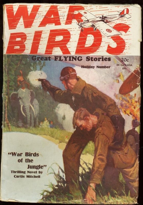 War Birds 1928 Dec 24-War Birds of the Jungle-Pulp G, raw, ungraded comic book — front cover