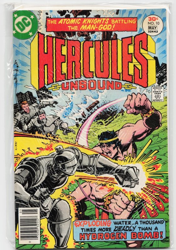 Hercules Unbound #10 (1977), raw, ungraded comic book — front cover