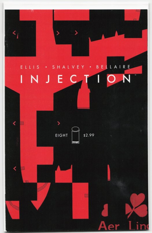 Injection #8 (Image Comics, 2016), raw, ungraded comic book — front cover