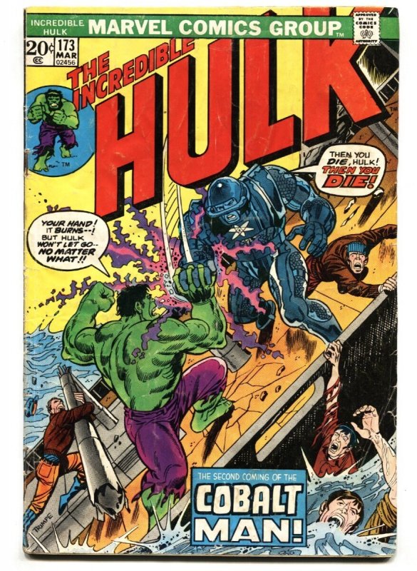 Incredible Hulk #173 - 1974 - Marvel - VG - Comic Book (Marvel Comics, 1974), raw comic book in VG condition — front cover