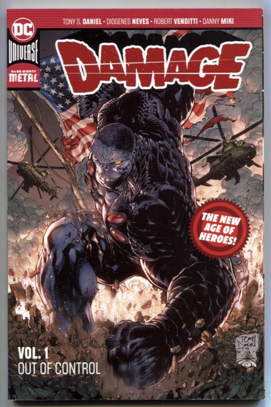 Damage Volume 1 Trade Paperback 1st Print 2018 (2018), raw, ungraded comic book — front cover