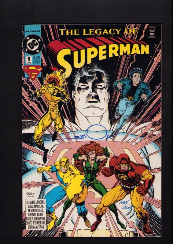 Superman: Legacy of Superman #1 (1993), raw comic book in 8.5 condition — front cover
