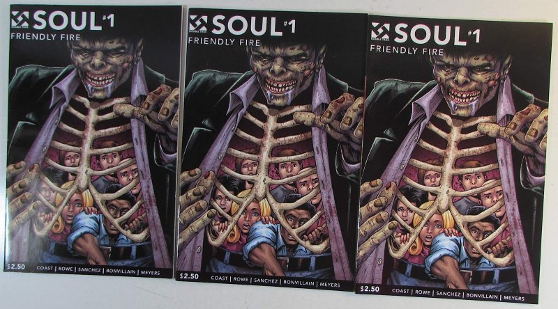 Soul Lot of 3 #1 x3 Double Take (2015) Friendly Fire Zombies Comic Books (2015), raw, ungraded comic book — front cover