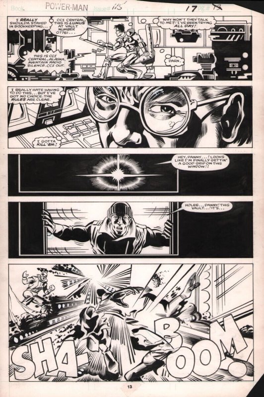 Power-Man #115 (1985), raw, ungraded comic book — front cover