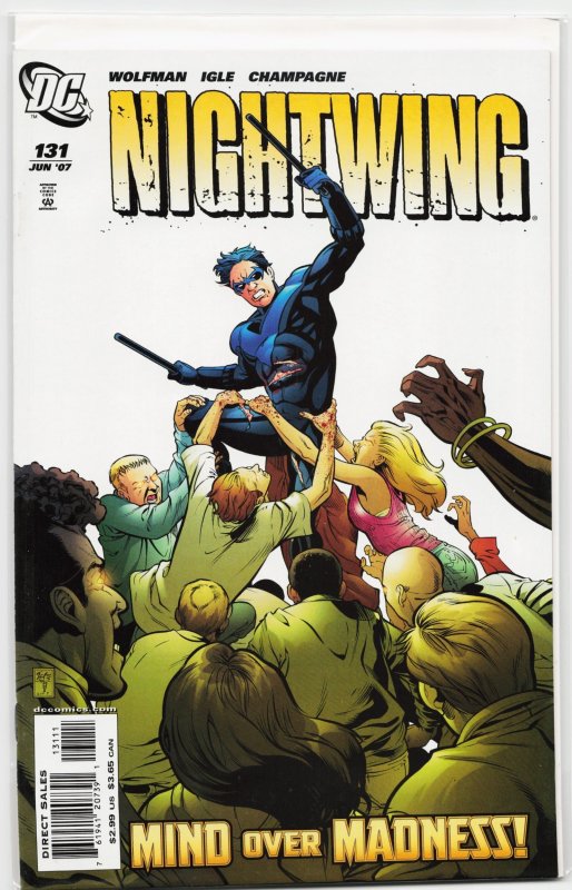 Nightwing #131 (DC Comics, 2007), raw, ungraded comic book — front cover