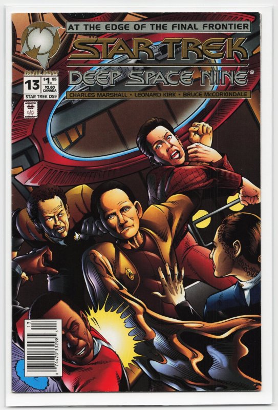 Star Trek: Deep Space Nine #13 (Malibu Comics, 1994), raw, ungraded comic book — front cover