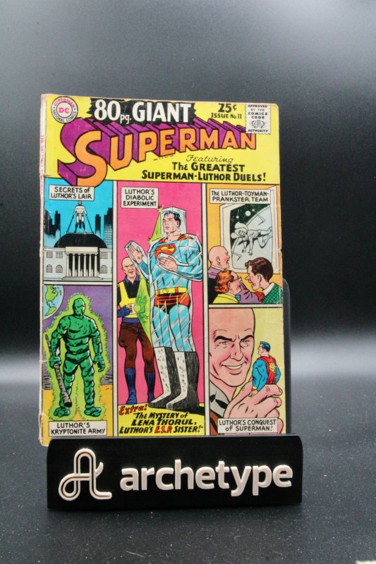 Superman 80 Page Giant #11 (DC Comics, 1965), raw comic book in FN- 5.5 condition — front cover