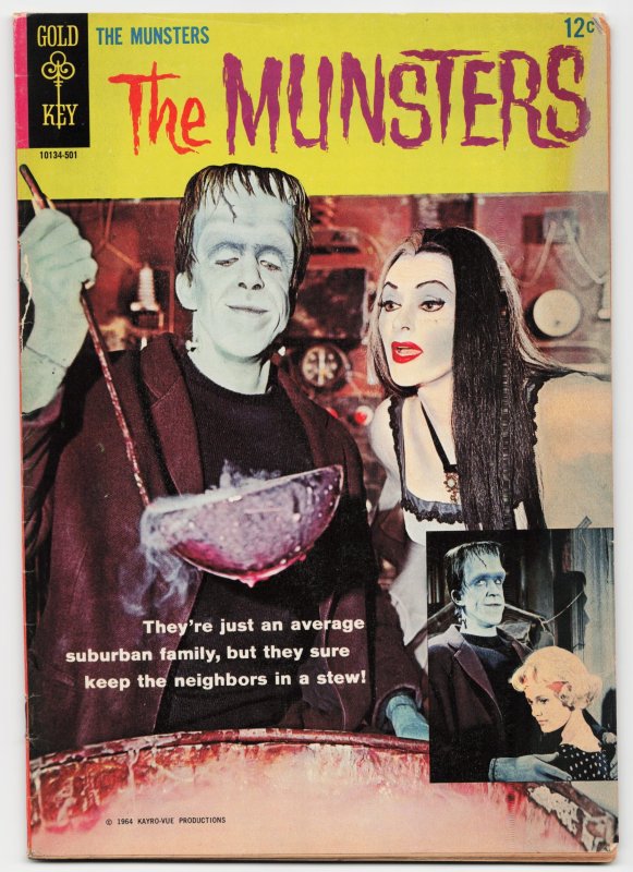 The Munsters #1 (Gold Key Comics, 1964), raw, ungraded comic book — front cover