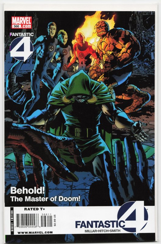 Fantastic Four #566 (Marvel Comics, 2009), raw, ungraded comic book — front cover